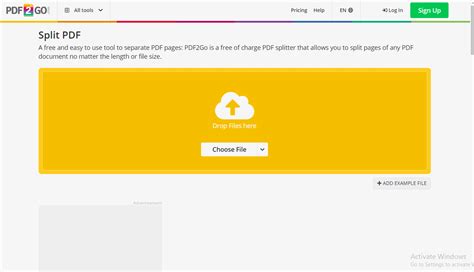 Split PDF Pages Online For Free .